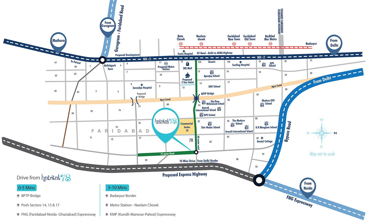 Conscient Habitat Location Map